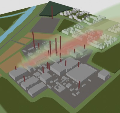 3D02.jpg (349.36 КБ) 4292 просмотра 3D расчет рассеивания 0,1 ПДК, 0,4 ПДК, 1 ПДК