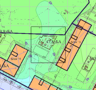 картинка с одной расчетной точкой